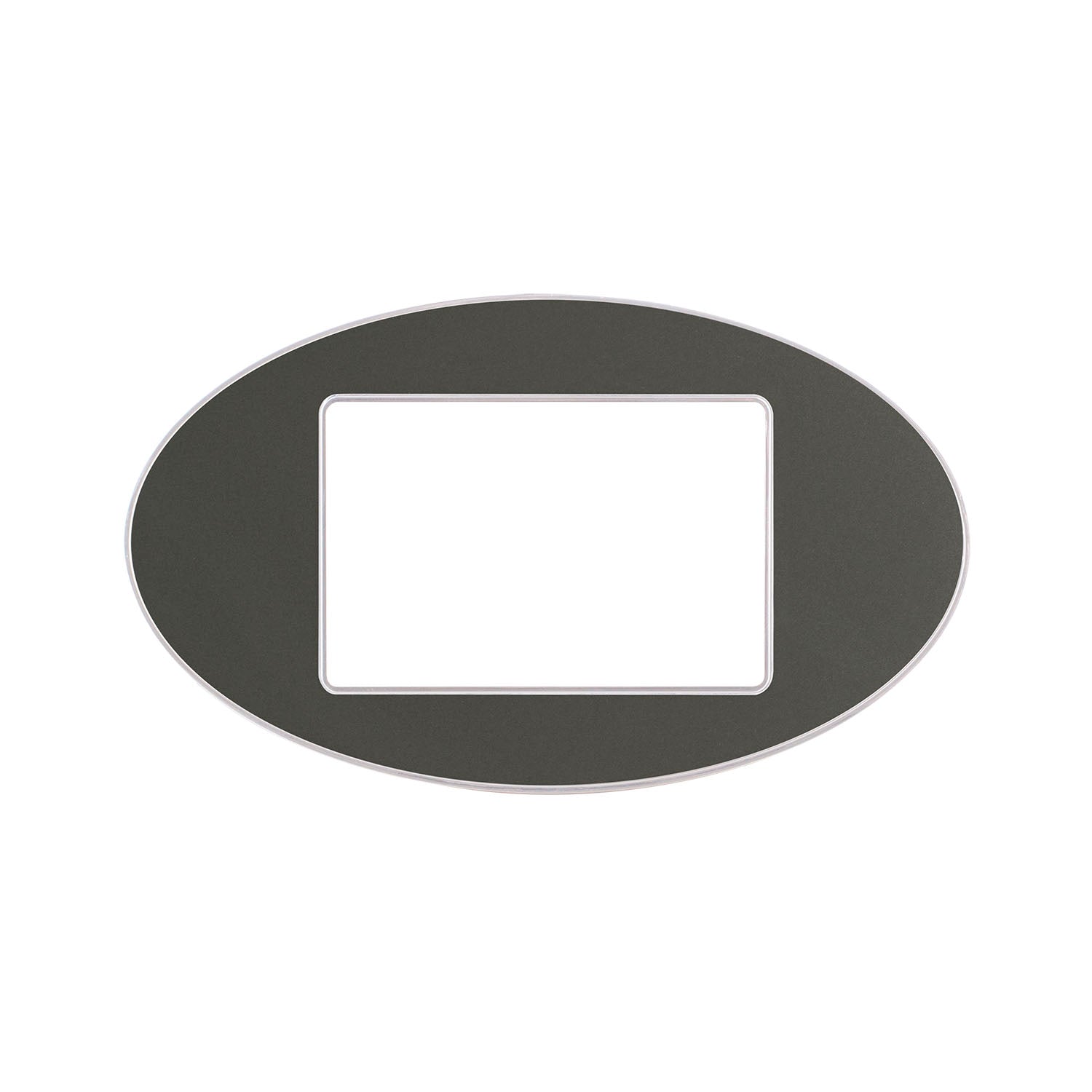 Flat Roka Cover plate 3 Gang - Gray - SAS - 2671 - 203 / 031