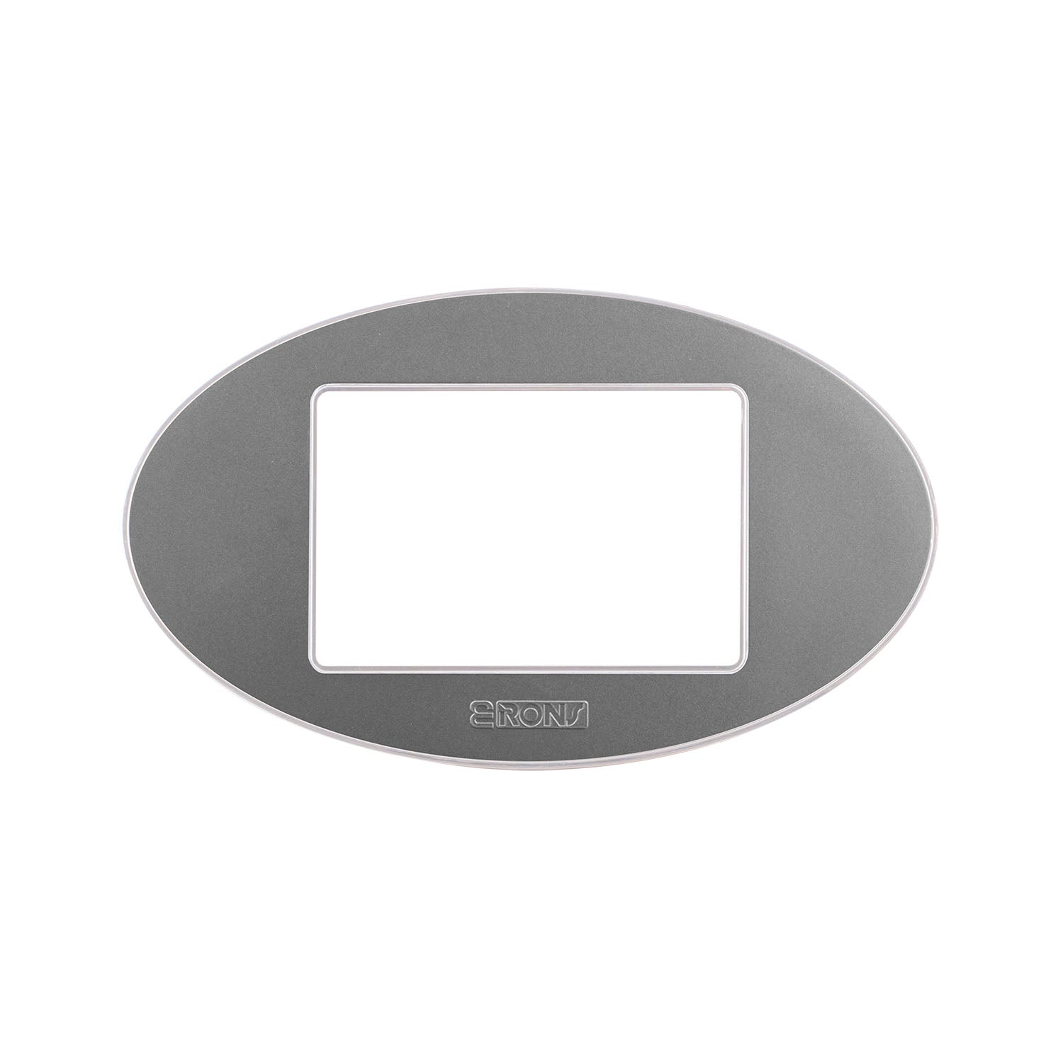 Flat Roka Cover plate 3 Gang - Silver Matt - SAS - 2671 - 204 / 031