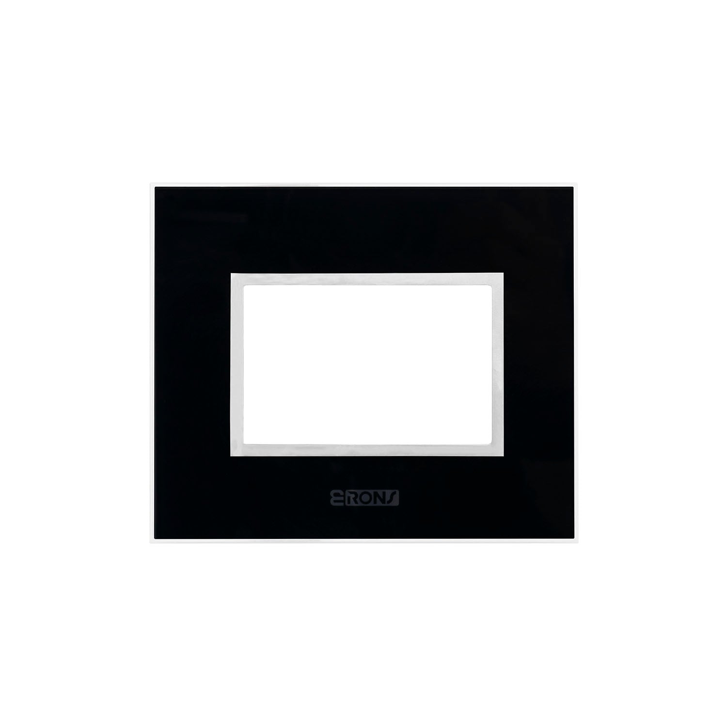 Flat Momayaz Cover plate 3 Gang - Glass Black - SAS - 2681 - 312