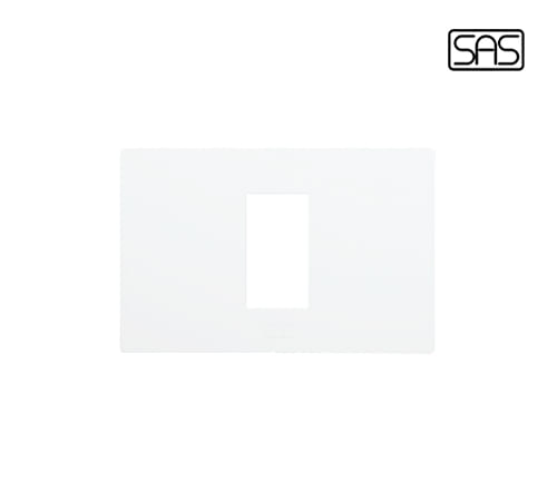 Classico Cover Plate 1 Module White - SAS - 27311 - 001