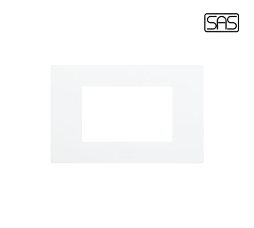 Classico Cover Plate 3 Modules White - SAS - 27313 - 001