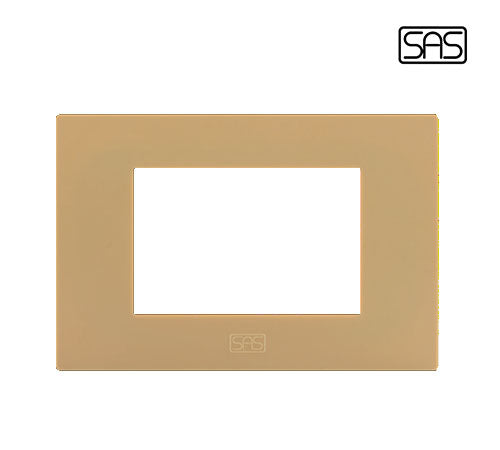 Classico Cover Plate 3 Modules Biege - SAS - 27313 - 004