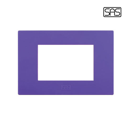Classico Cover Plate 3 Modules Mauve - SAS - 27313 - 022