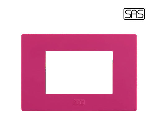 Classico Cover Plate 3 Modules Fuchsia - SAS - 27313 - 145
