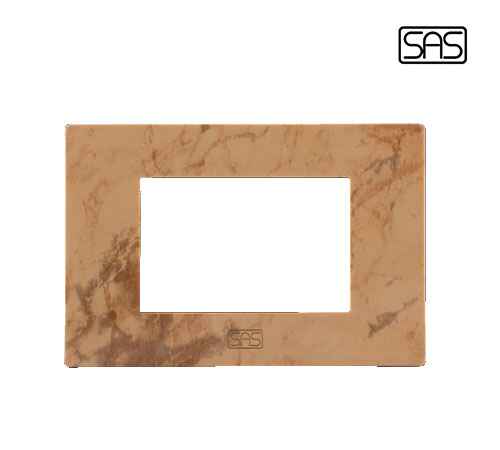 Classico Cover Plate 3 Modules Marble Beige - SAS