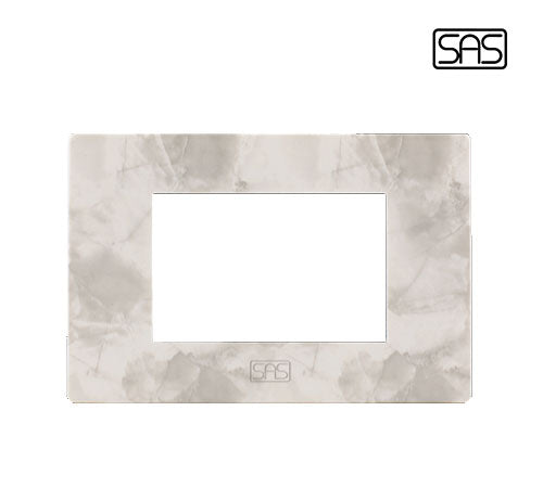 Classico Cover Plate 3 Modules Marble Gray - SAS