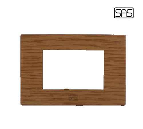 Classico Cover Plate 3 Modules Brown Aro Light  - SAS