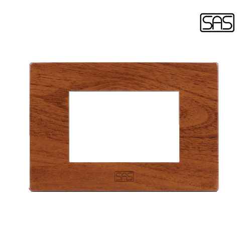 Classico Cover Plate 3 Modules Aro Wooden - SAS