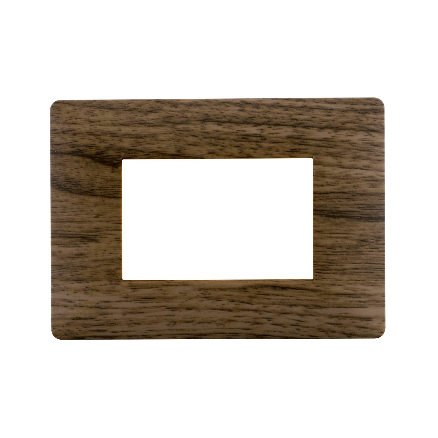Flat Hajar Cover plate 3 Gang - Wooden Aro Matt - SAS - 2741 - 069