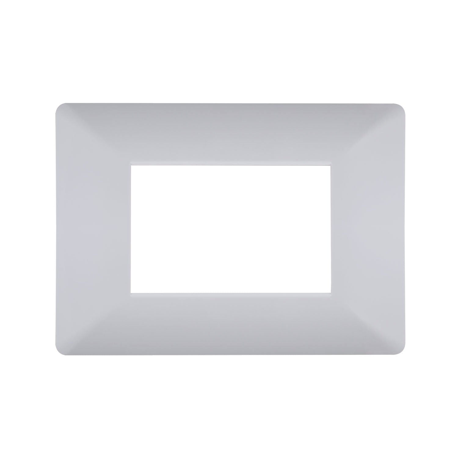 Flat Hajar Cover plate 3 Gang - Grey Gloss - SAS - 2741 - 204G