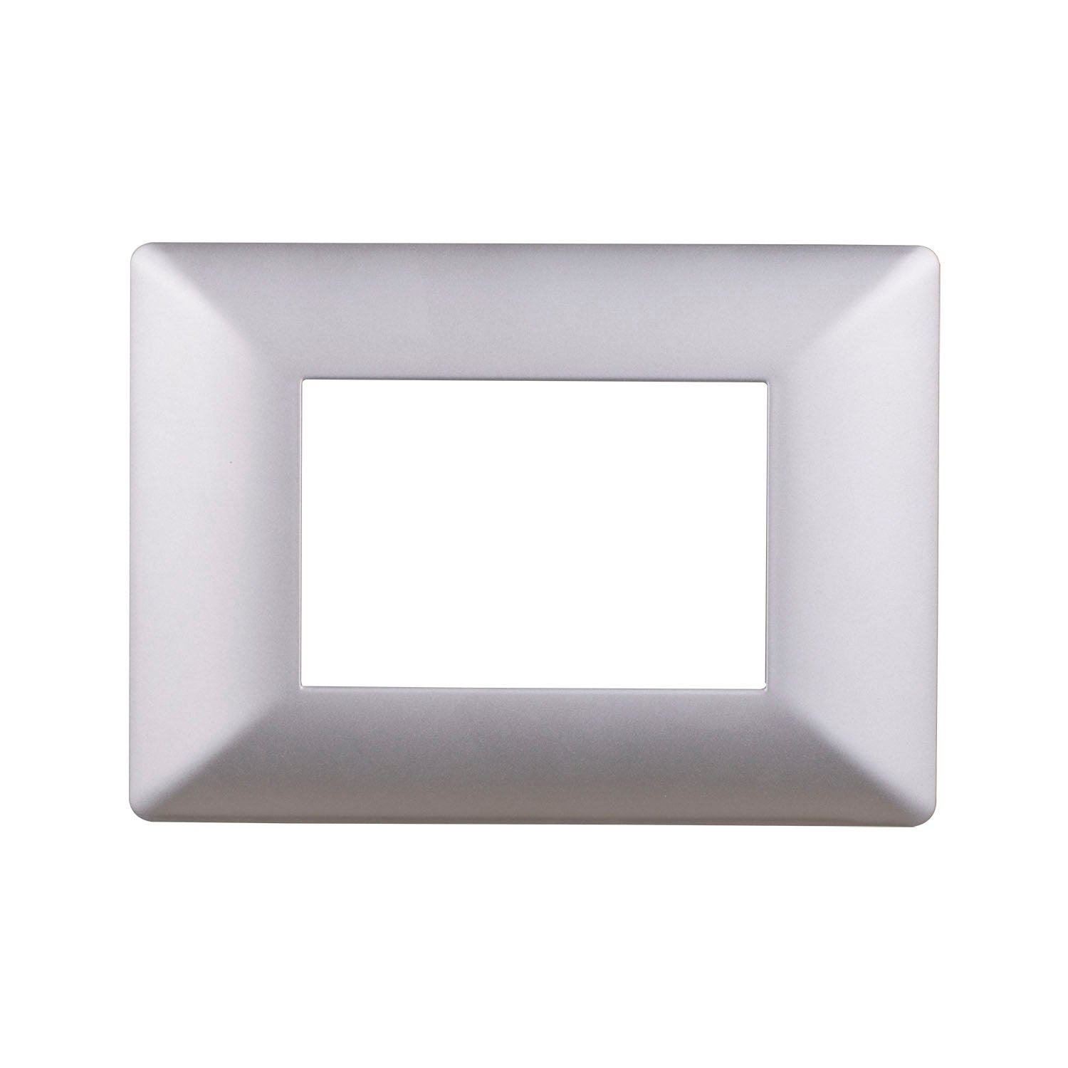 Flat Hajar Cover plate 3 Gang - Silver Matt - SAS - 2741 - 204M