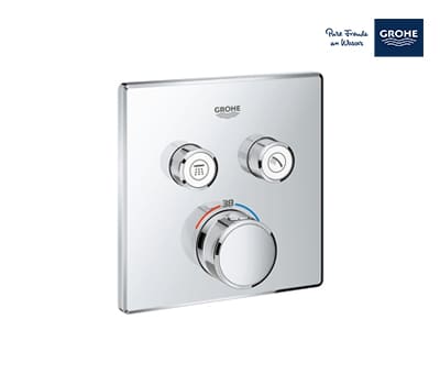 Grohe Grohtherm Smartcontrol Safety Mixer For Concealed Valve Installation With 2 Concealed Valve - Chrome - 29124000