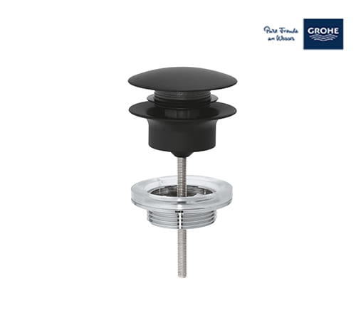 Grohe Waste Set With Push-open Plug - Black - 29510KF0