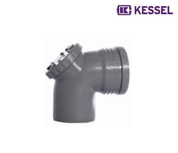 Kessel - PP Drainage Elbow With Access Door 90º - 6 Inch (160mm) - 352030005