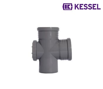 Kessel - PP Drainage Tee 87.5º With Access Door - 3 Inch - (75 mm) - 352060003