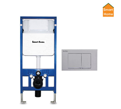 Squared Dual Flush Mechanical Concealed Cistern - Smart Home - 37500001+37500008