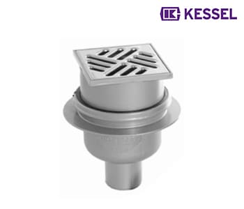 Kessel - Point Drain 100x100 mmWith Vertical Outlet 50 mm - 375020030