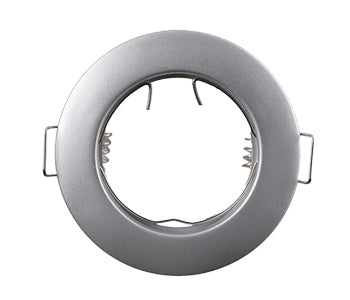 Bareeq Fixed Round Spot Without Lamp - Matte Silver - 39991042244661