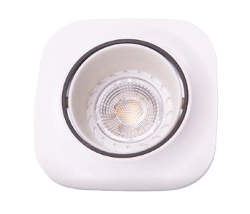 Bareeq Spot Frame Square Curvy - White*Black - 39991042244675