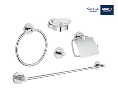 Grohe Essential Accessories Set 5-IN-1 - Chrome - 40344001