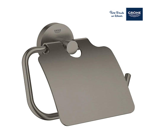 Grohe Essentials Toilet Paper Holder - Matt Black - 40367AL‏1