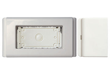 Quadruple wall block with cover - White - UNO SAS - 404