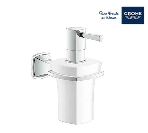 Grohe Grandera Holder With Ceramic Soap Holder & Soap Dispensers - Chrome - 40627000