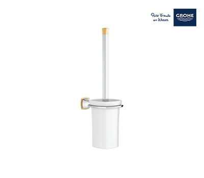 Grohe Grandera Toilet Brush Set - Chrome/Gold - 40632IG0