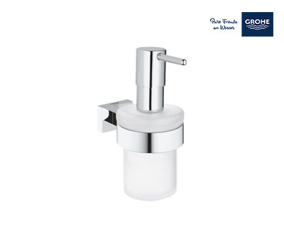 Grohe Essentials Cube Soap Holder & Soap Dispensers With Holder - Chrome - 40756001