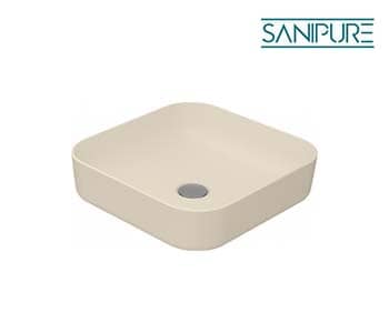 Hermes Squared Washbowl 39 Cm - Bergamon - Sanipure - 4503390100