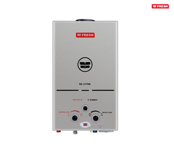 Fresh Natural Gas Water Heater 10 Liters With Adapter - Silver - 500010983