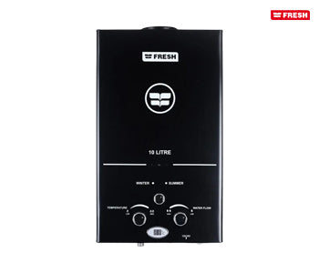 Fresh Gas Water Heater 10 Liters With Adapter - Black - 500013716