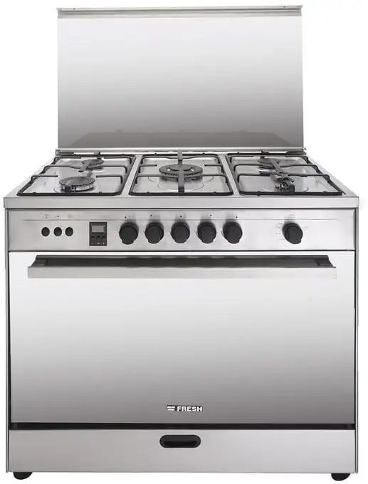 Fresh Rock Gas Cooker - Stainless Steel - 5 Burners - 90 cm - 500015559