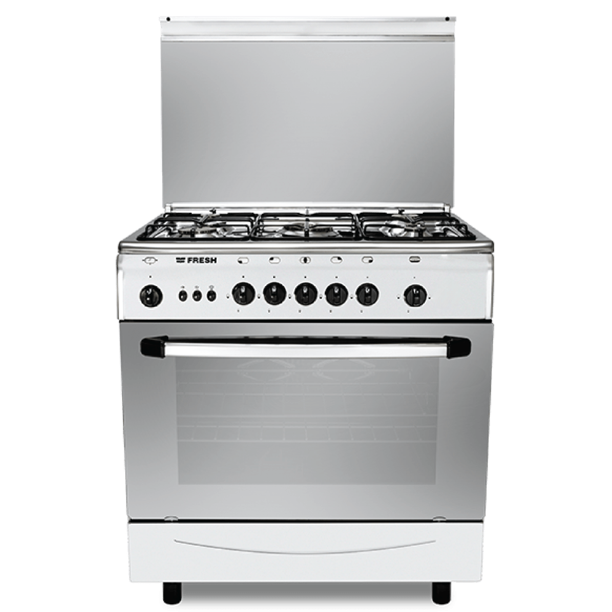 Fresh Forno Gas Cooker - Stainless Steel - 5 Burners - 80 Cm - 500016608