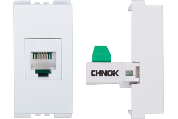 8-pin telephone socket - White - ECO SAS - 50 232