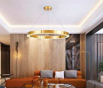 Qurtoba Chandeliers - Gold - Stainless Steel & Acrylic -60*60*60 cm - 55550005
