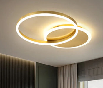 Qurtoba Ceiling Lamps - Gold - Metal & Acrylic -7*40*50 cm - 55550008