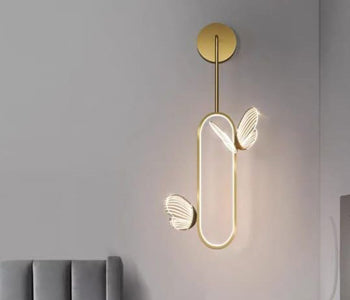 Qurtoba Wall Lamp - Gold - Metal*Acrylic -12.5*25*55 cm - 55550033