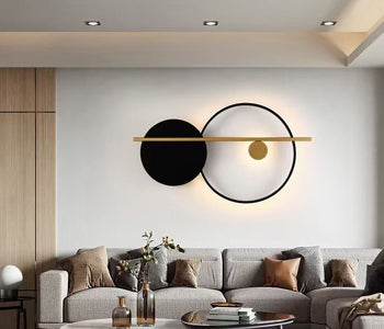Qurtoba Wall Lamp - Black &Gold - Metal -4*60*30 cm - 55550034