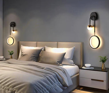 Qurtoba Wall Lamp - Black &Gold &White - Metal- 9*23*53 cm - 55550039