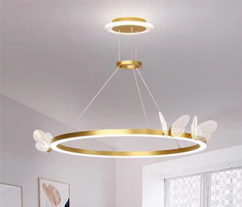 Qurtoba Chandeliers - Gold - Metal & Acrylic - 60*60*150 cm - 55550044
