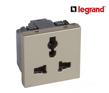 Multistandard Socket Outlets Arteor With Shutter - 2 Modules - Champagne - Legrand - 570042