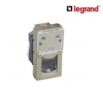 Rj45 Socket Arteor - Category 6 Utp - 8 Contacts - 1 Module - Champagne - Legrand - 570057