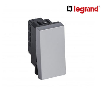 1 way push button Arteor 6 A 250 V~ - 1 Module - Soft Alu - Legrand - 571000