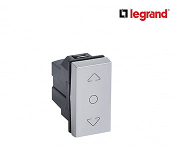 Curtain Switch Arteor 1 module - Soft Alu - Legrand - 571052
