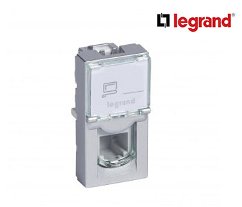 Telephone Socket Arteor - Rj11 - 4 Contacts - 1 Module - Soft Alu - Legrand - 571056