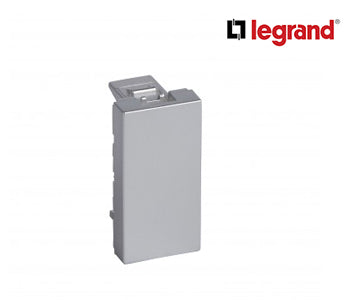 Blank module Arteor - square - 1 module - Soft Alu - Legrand - 571060