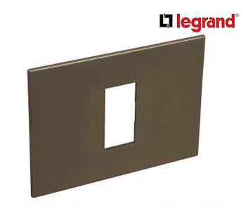 Plate Arteor - Italian/Us Standard - Square - 1 Module - Dark Bronze - Legrand - 571441