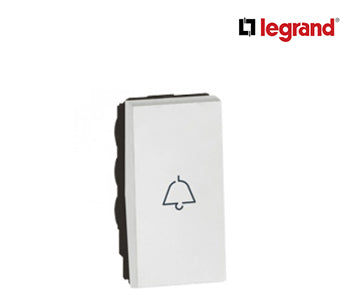 1-way push-button Arteor with bell symbol 6 A 250 V~ - 1 Module - White - Legrand - 572015
