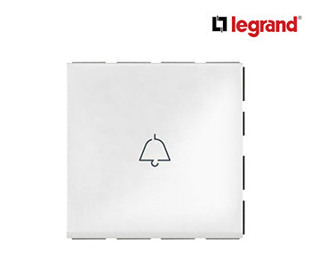 2-way push-button Arteor with bell symbol 6 A 250 V~ - 1 Module - White - Legrand - 572056
